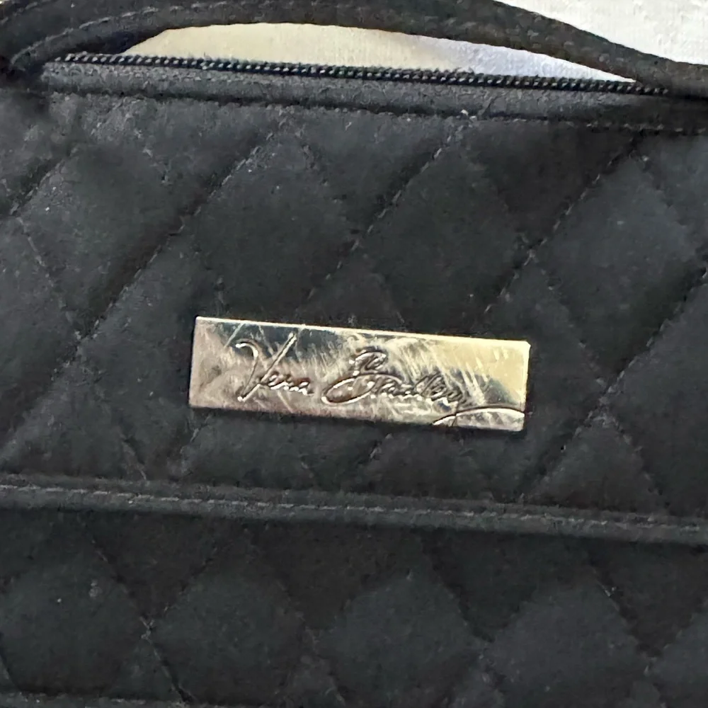 Vera Bradley Black Quilted Crossbody Wallet Bag